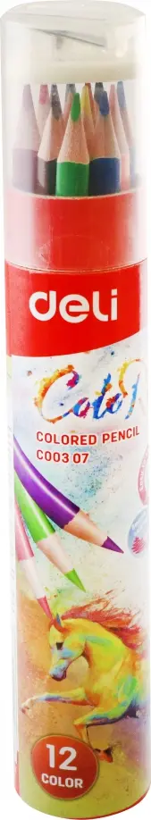 Карандаши "ColoRun" (12 цветов, трехгранные, с точилкой) (EC00307) обложка книги