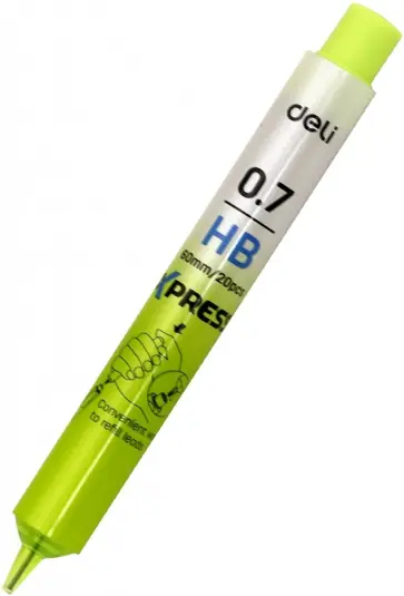 Грифель для механического карандаша (0,7 мм, HB, 20 штук в тубе) (EU67500) Грифель для механического карандаша (0,7 мм, HB, 20 штук в тубе) (EU67500) обложка книги