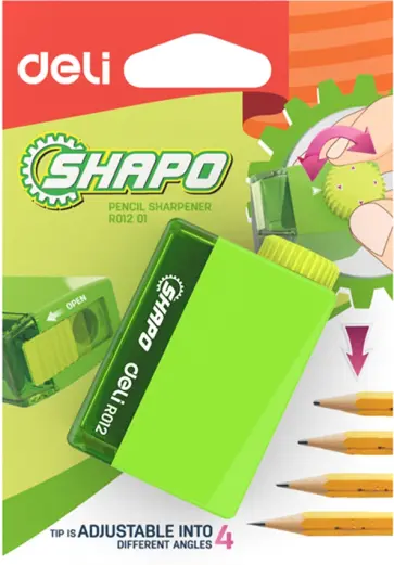 Точилка с регулятором угла заточки, 1 отверстие, в ассортименте обложка книги