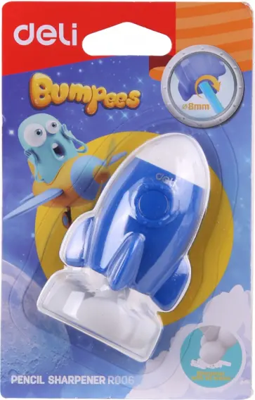 Точилка "Rocket Bumpees" (1 отверстие, в ассортименте) (ER00601) обложка книги