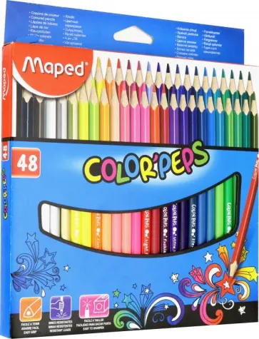 Карандаши цветные "Color'Peps" (48 цветов) (832048) обложка книги