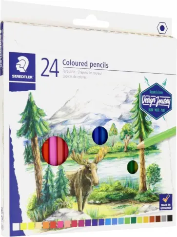 Карандаши цветные "Design Journey" (24 цвета) (146CC24) обложка книги