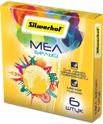 Мел белый 6 штук "Солнечная коллекция" (882085-06) Мел белый 6 штук "Солнечная коллекция" (882085-06) обложка книги