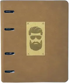 Тетрадь общая на кольцах "Beard" (120 листов, 175х212 мм, клетка) (N1695) обложка книги