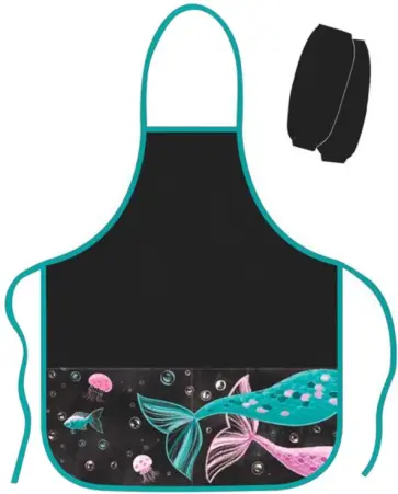 Фартук с нарукавниками для уроков труда и рисования "Русалки", с 2-мя карманами (49158) обложка книги