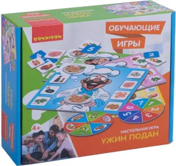 Игра настольная, обучающая "УЖИН ПОДАН" (ВВ3444) обложка книги