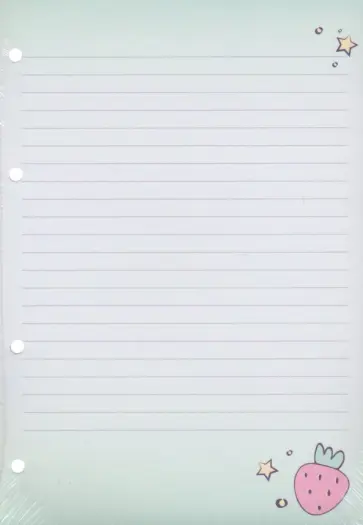 Блок сменный для тетрадей на кольцах 50 листов, А5, клетка "Sweet" (N1678) обложка книги