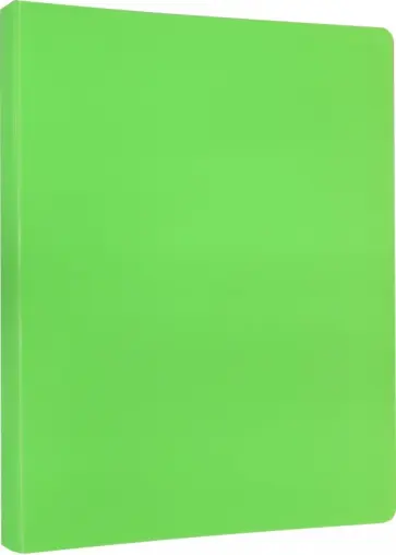 Папка Neon салатовая, 20 вкладышей, А4 обложка книги