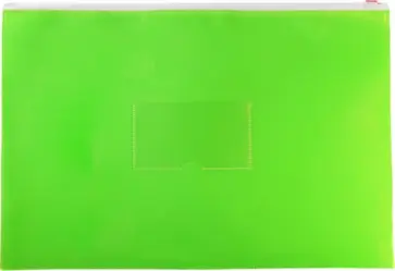 Папка на молнии ZIP А4 "Neon" салатовая (DNEBPM4ALETT) обложка книги