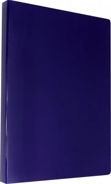 Папка с прозрачными вкладышами "DeLuxe" (10 вкладышей, черничный) (DLV10BBERRY) обложка книги