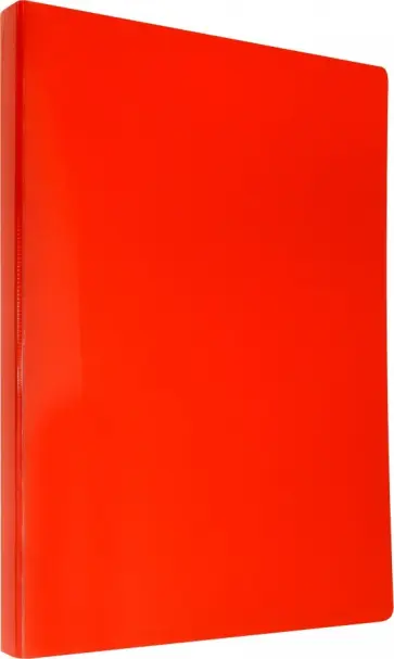 Папка с прозрачными вкладышами "DeLuxe" (20 вкладышей, красный) (DLV20RED) обложка книги