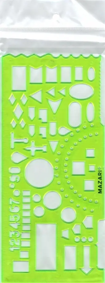 Линейка офицерская (20 см, в ассортименте) (M-6536) обложка книги