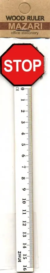 Линейка деревянная "Sign" (16 см) (M-9724) обложка книги