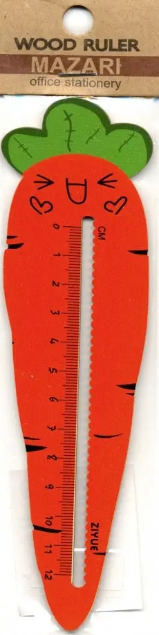 Линейка деревянная "Carrot" (12 см) (M-9731) обложка книги