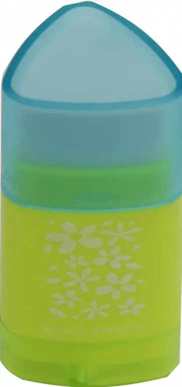 Точилка с контейнером и ластиком, 1 отверстие "HAPPYSHAR", 2 цвета (35-0003) обложка книги