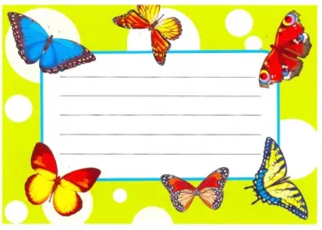 Наклейка на тетрадь (ШН-12815) обложка книги