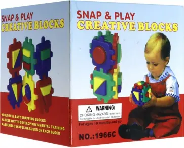 Кубик развивающий для малышей (18 деталей) (ST1966C) обложка книги