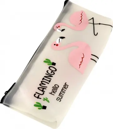 Пенал-косметичка "Flamingo" (одно отделение, без наполнения, в ассортименте) (M-9351) обложка книги