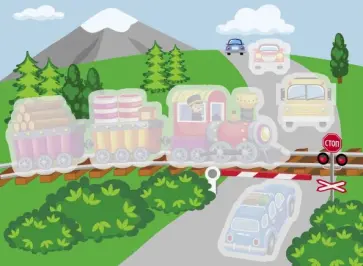 Многоразовые водные раскраски. Выпуск 4 "Паровозик" обложка книги