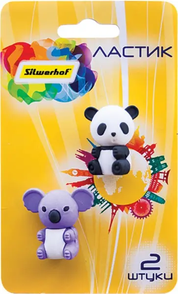 Набор ластиков "Панда/ Коала" (181140) обложка книги