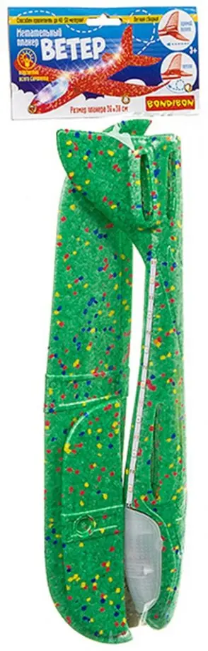 Планер метательный "Ветер" с подсветкой (в ассортименте) (ВВ3527) обложка книги