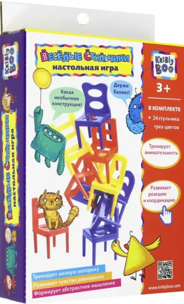 Настольная игра "Веселые стульчики" (68885) обложка книги