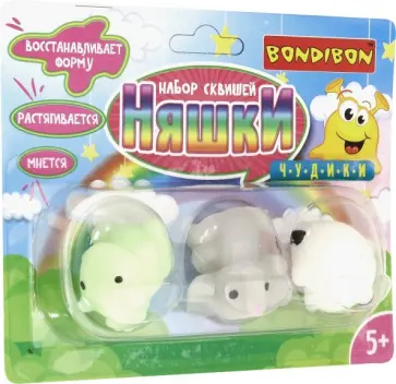 Набор сквишей "Чудики. Единорог, слон, панда" (В3513) обложка книги