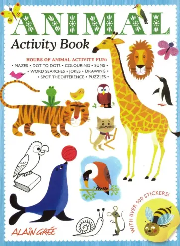 Alain Gree - Animal Activity Book обложка книги