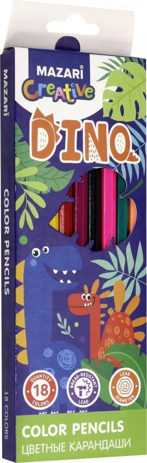 Карандаши "DINO", 18 цветов (M-6170-18) обложка книги