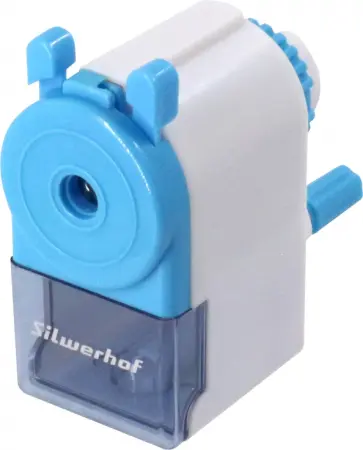 Точилка механическая Солнечная коллекция, 1 отверстие, голубой обложка книги