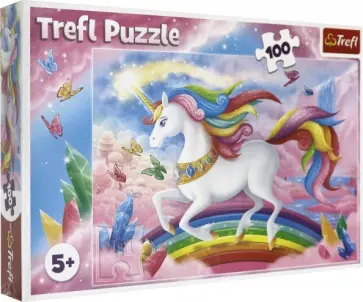 Puzzle-100 MIDI "Красивый единорог" (16364) обложка книги
