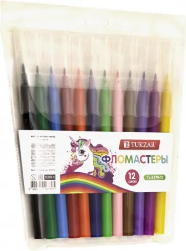Фломастеры (12 цветов) (TZ 5678-12) обложка книги