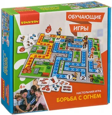 Игра настольная обучающая "Борьба с огнем" (ВВ3443) обложка книги