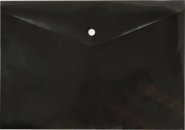 Конверт на кнопке А4 черный "DeLuxe" (DL801BLCK/1) обложка книги