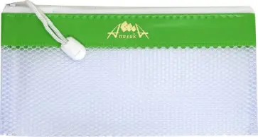 Папка 21,5х11,5 Зеланая на молнии (С5291-02) Папка 21,5х11,5 Зеланая на молнии (С5291-02) обложка книги