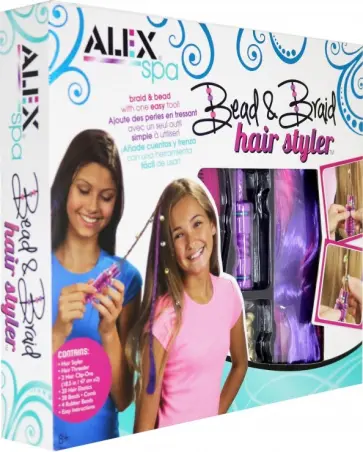 Набор для плетения и создания украшений для волос из бусин (622102-3) обложка книги