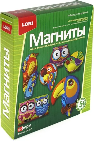 Фигурки на магнитах "Птички" (МР-007) обложка книги