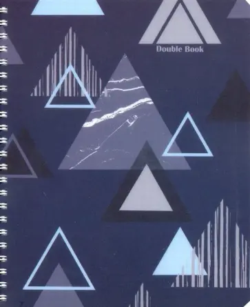 Тетрадь двойная, гребень, клетка/линейка, 100 листов, ГЕОМЕТРИЯ (49722) обложка книги