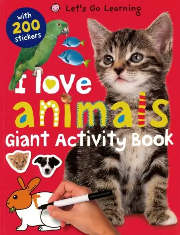 Roger Priddy - I Love Animals. Giant Activity Book обложка книги