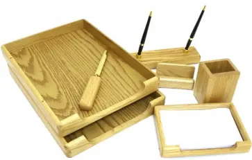 Настольный набор "Good Sunrise" (6 предметов, дуб, светло-коричневый) (K6B-35A) обложка книги