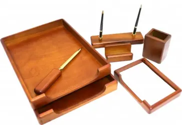 Настольный набор "Good Sunrise" (6 предметов, орех, коричневый) (W6B-35A) обложка книги