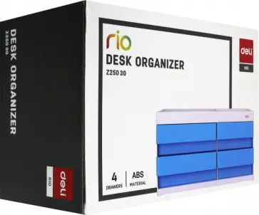 Органайзер настольный "Rio" (белый/голубой) (EZ25030) обложка книги