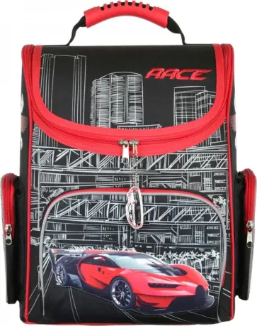 Ранец школьный "Car", черный (830819) обложка книги