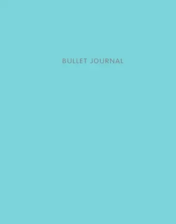Bullet Journal (Бирюзовый) 162x210 мм, твердая обложка, пружина, блокнот в точку, 120 страниц обложка книги