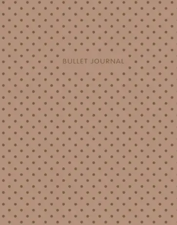 Bullet Journal (Коричневый) 162x210 мм, твердая обложка, пружина, блокнот в точку, 120 страниц обложка книги