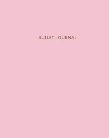 Bullet Journal (Розовый) 162x210 мм, твердая обложка, пружина, блокнот в точку, 120 страниц обложка книги