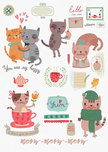 Тетрадь "Cats" (48 листов, А5, клетка) обложка книги