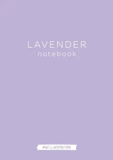 Тетрадь "Lavender notebook" (40 листов, А4, клетка) обложка книги