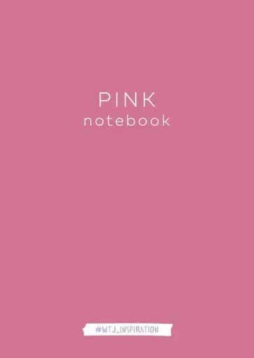 Тетрадь для записей "Pink notebook" (40 листов, А4, клетка) обложка книги