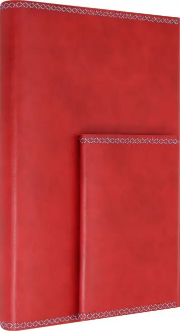 Ежедневник недатированный + обложка для паспорта "КРАСНЫЙ" (50374) обложка книги